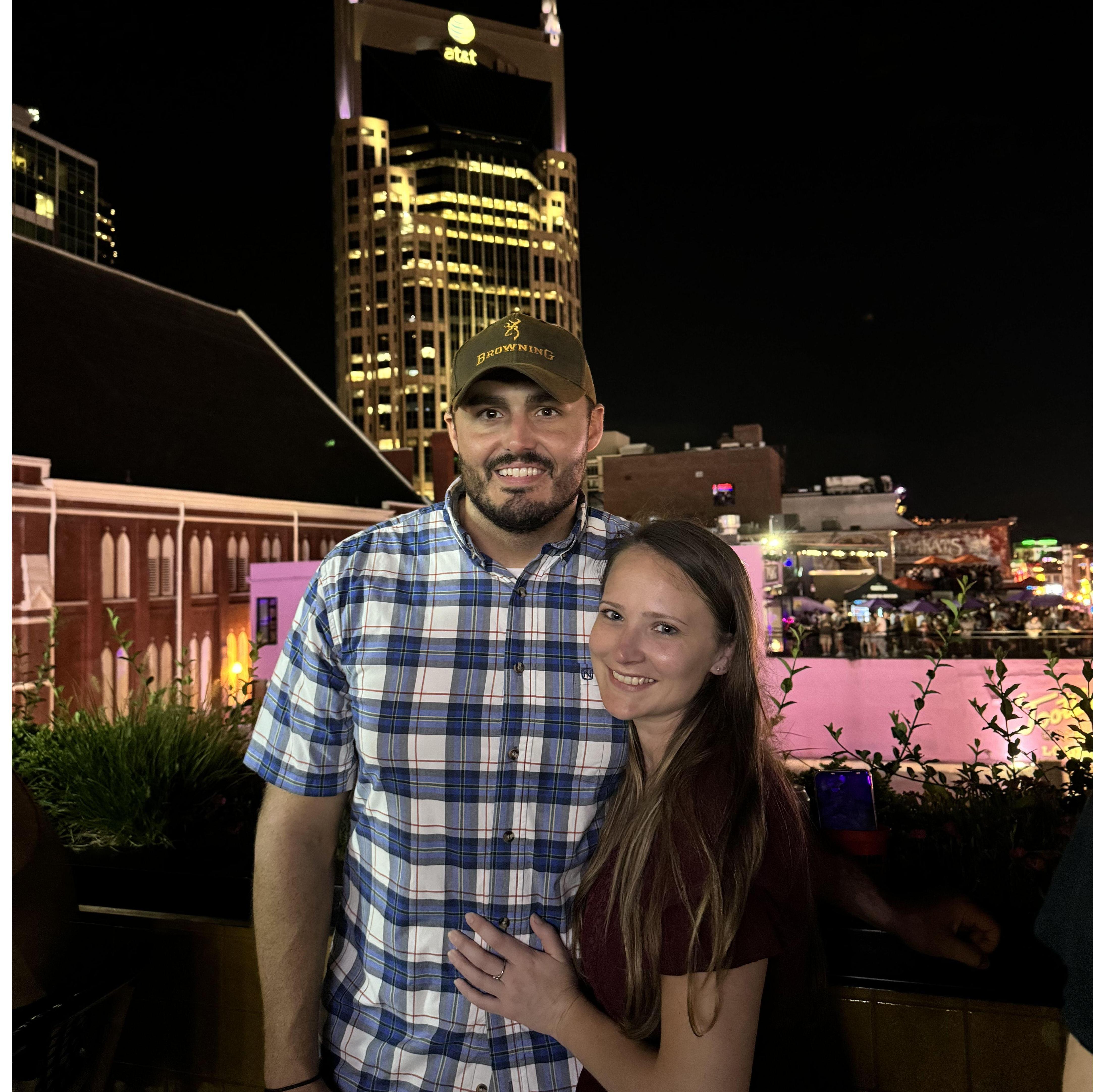 Daniel’s first night out in Nashville