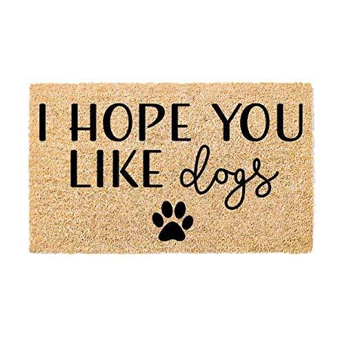 The Mandola Twins Printed Coir Doormat - Pets (I Hope You Like Dogs)