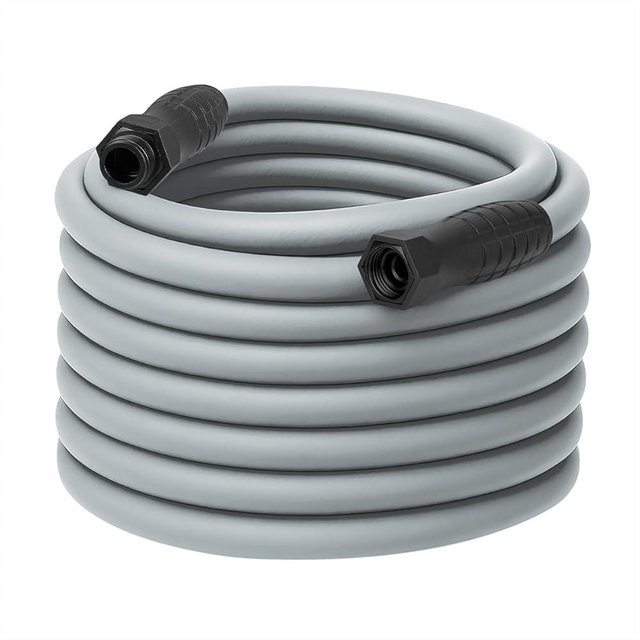 Flexzilla Colors SwivelGrip Garden Hose 5/8 in. x 100 ft., Lightweight All-Weather Water Hose, Durable and Flexible, Leak-Free Connections, Slate Grey