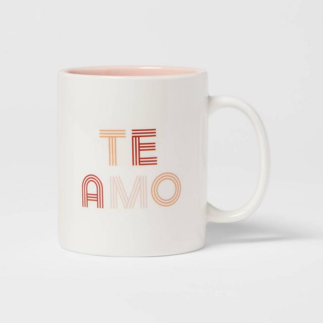 15oz Stoneware Te Amo Mug - Room Essentials™