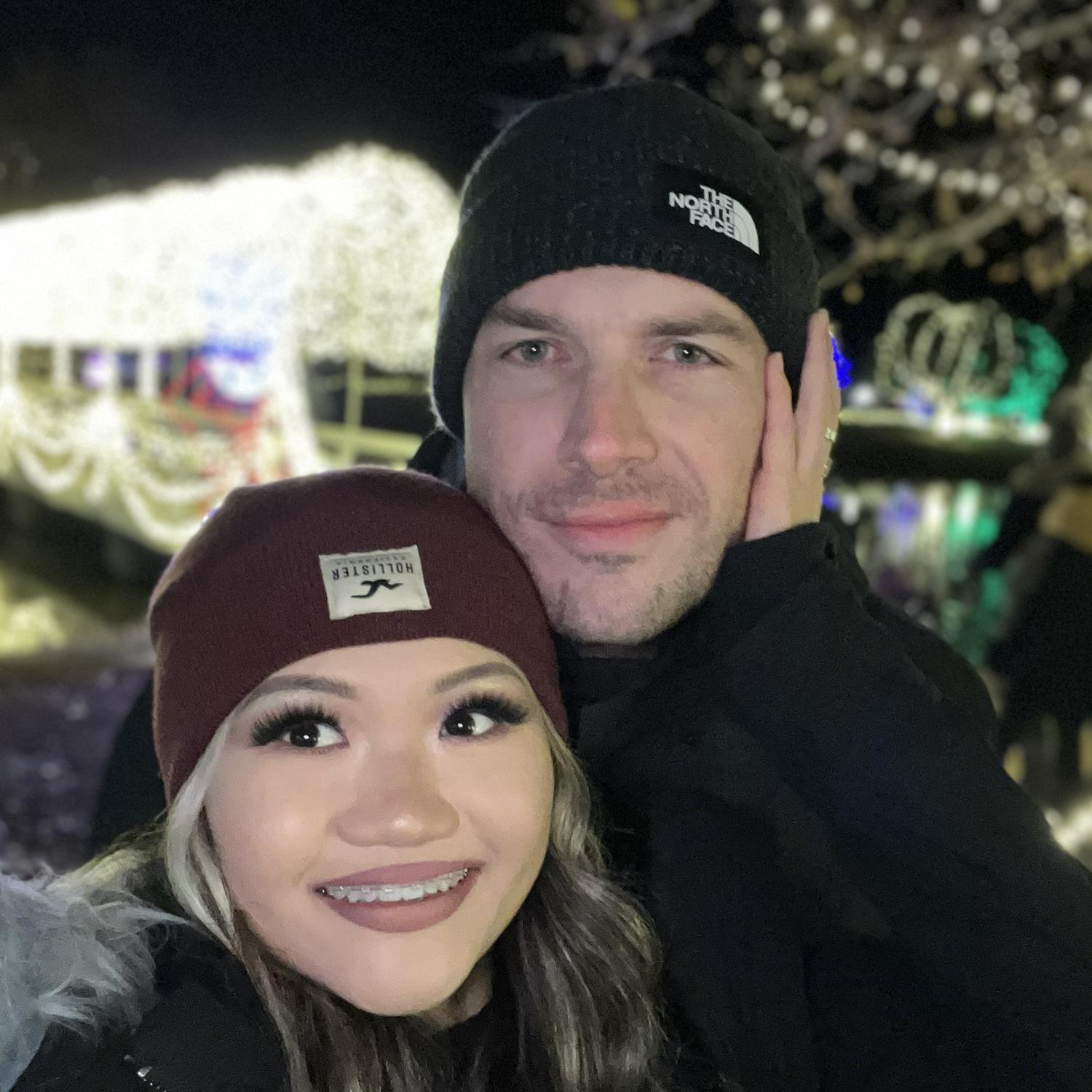 11/22/22-First time watching Christmas lights together in Chickasha