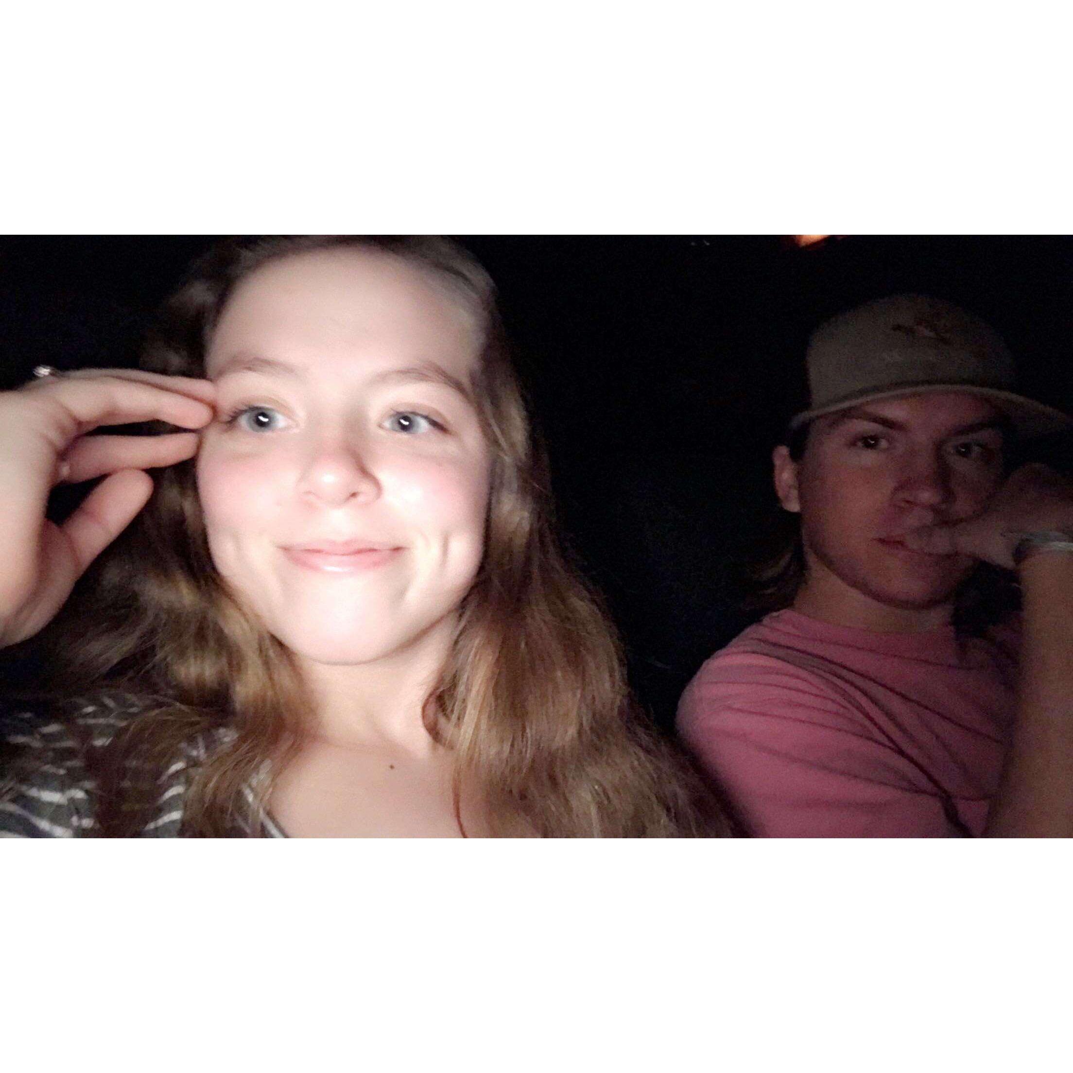 Our first actual date many years ago :))