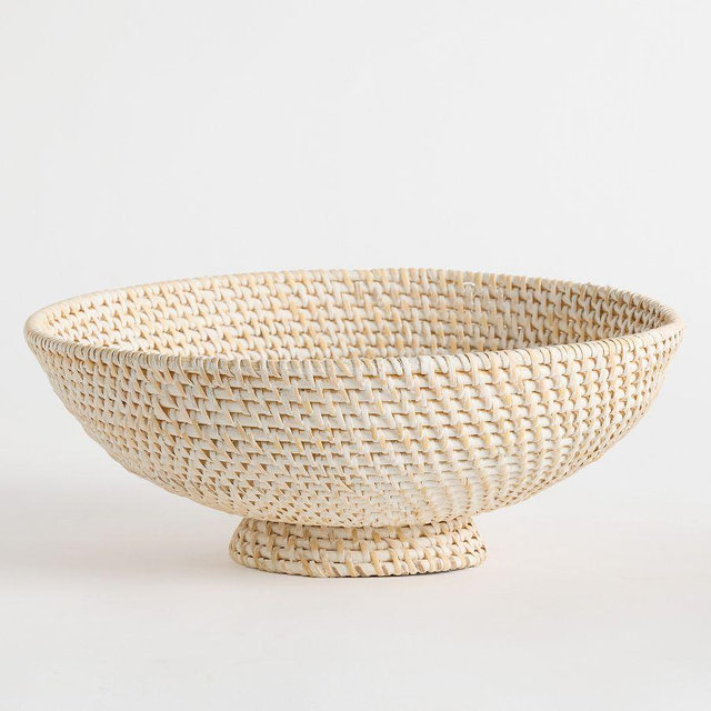 Tava Handwoven Fruit Bowl - Light Natural