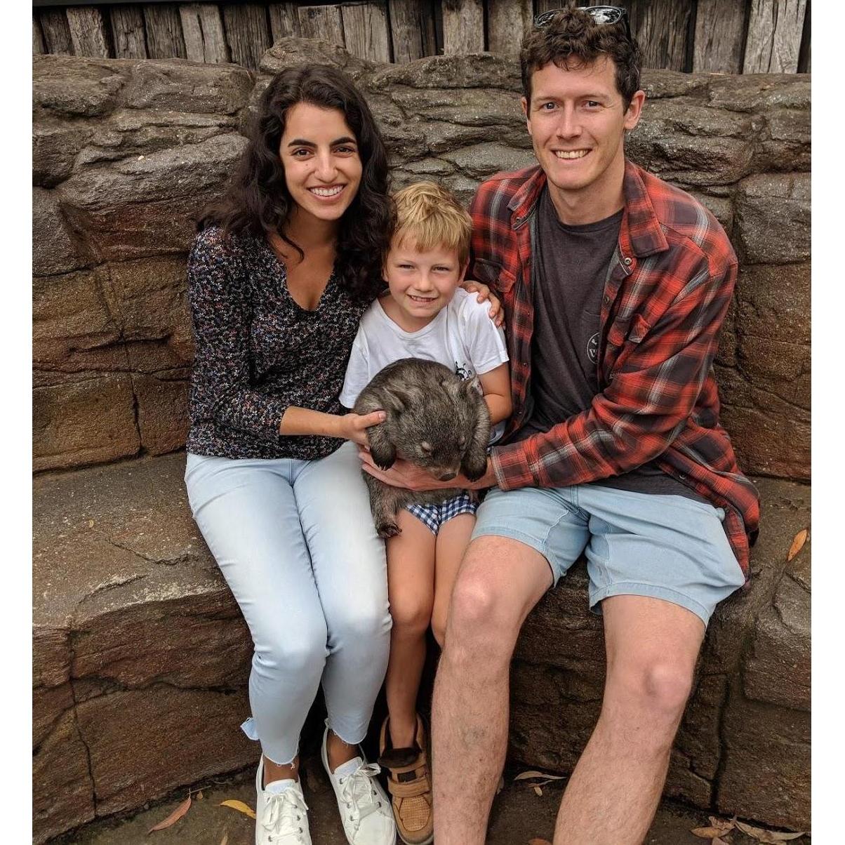 Australian Reptile Park, NSW, AU. December 2018
Best day ever with Jared's nephew Hugh and a baby wombat!