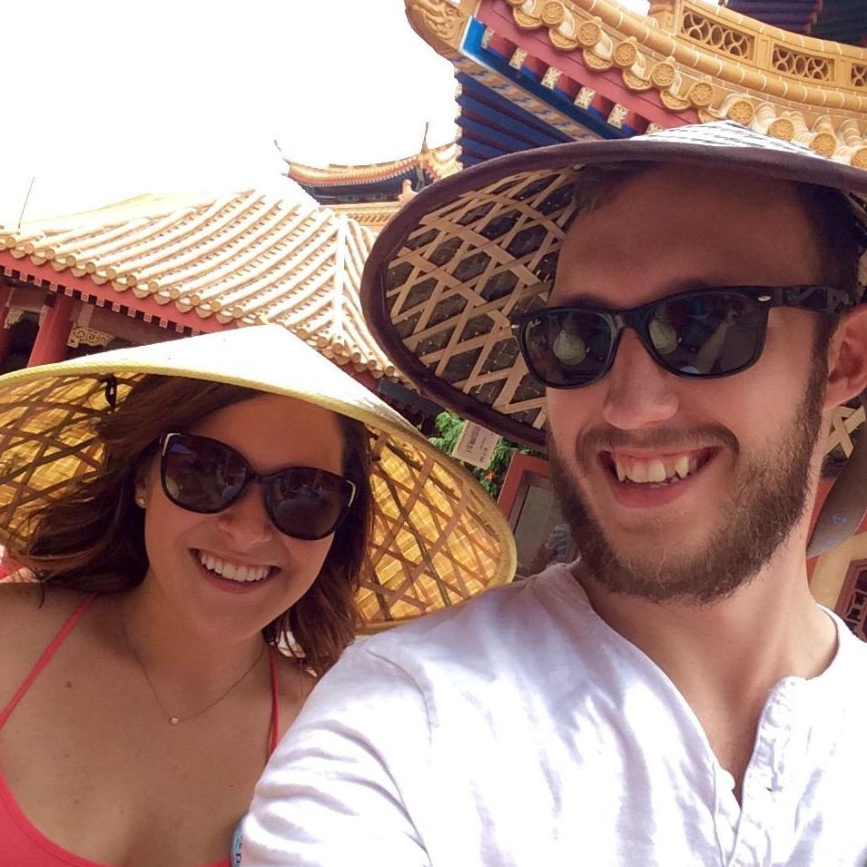 The first time that we traveled around the (Disney) world together.