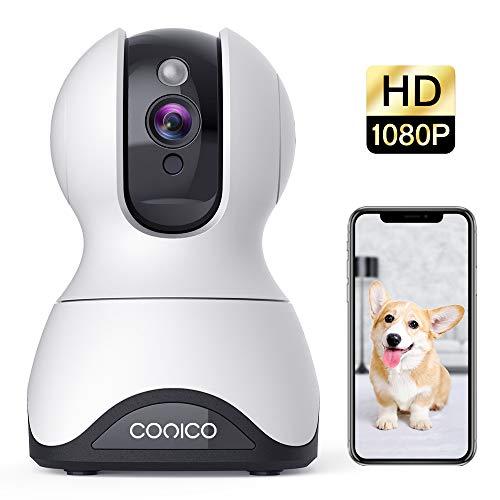 Pet Camera, Conico 1080P HD Wireless IP Camera with Sound and Motion Detection Two-Way Audio, Pan/Tilt/Zoom WiFi Dome Camera, Home Security Baby Monitor with Night Vision