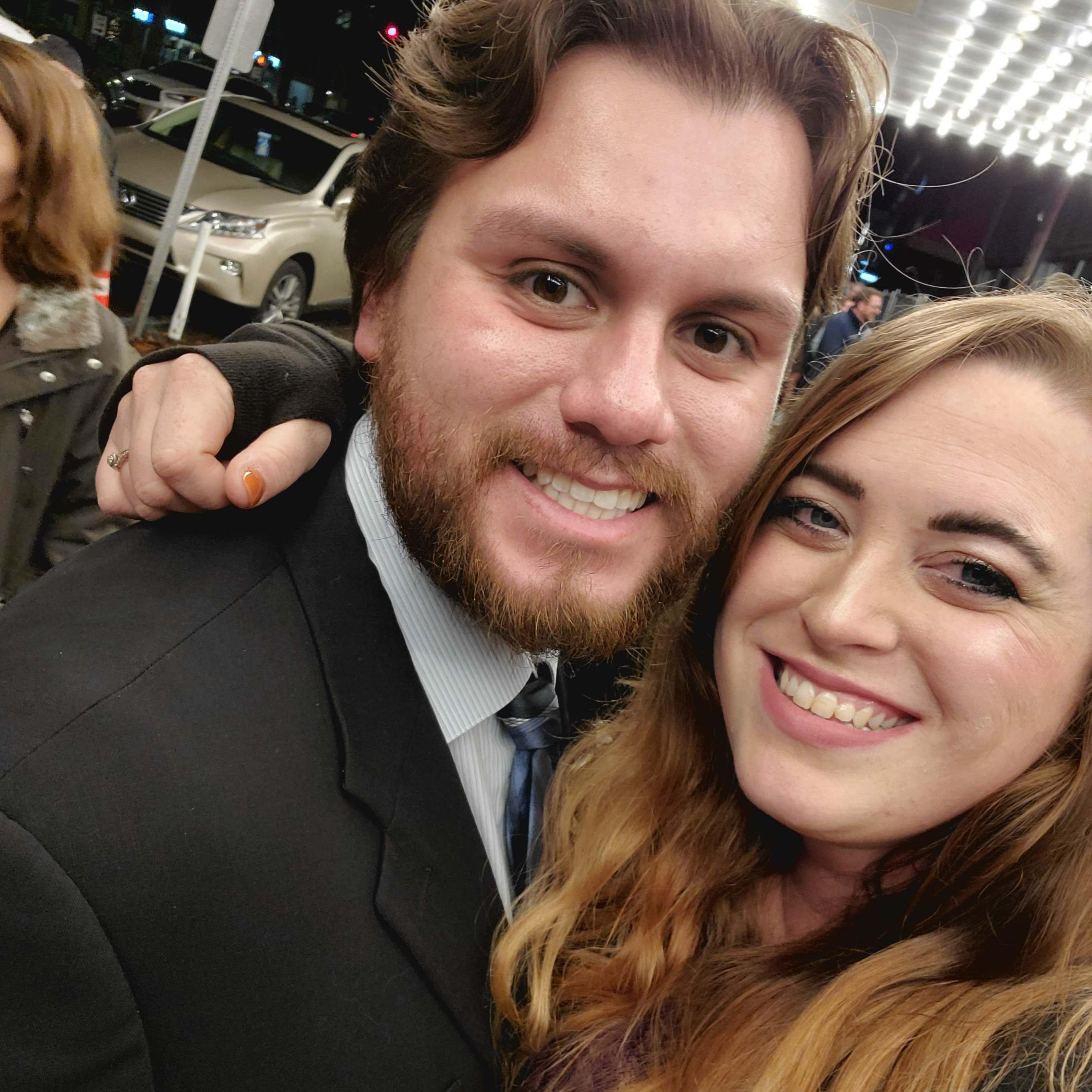 We honestly don't have many pictures together, but sometimes we take selfies.