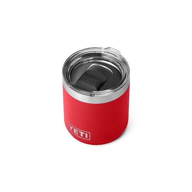 YETI Rambler 10 oz Stackable Lowball 2.0, Vacuum Insulated, Stainless Steel with MagSlider Lid, Rescue Red