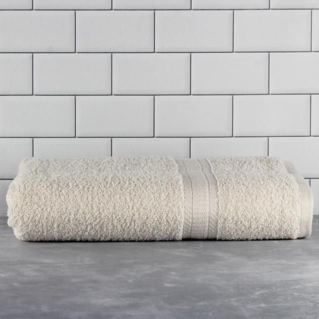 Mainstays Basic Bath Collection - Single Bath Towel, Solid Vanilla