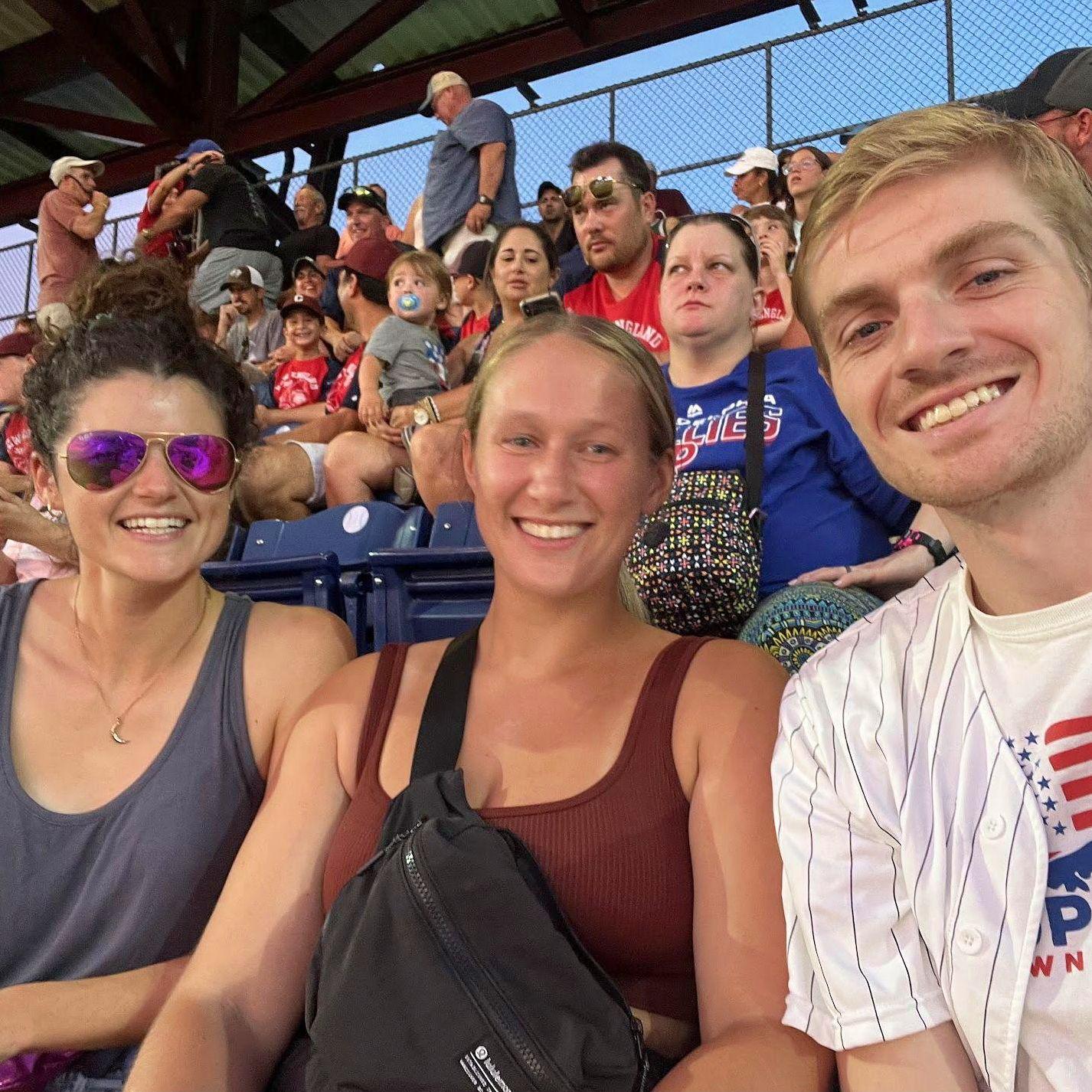 carly visits us in philly (baseball game)