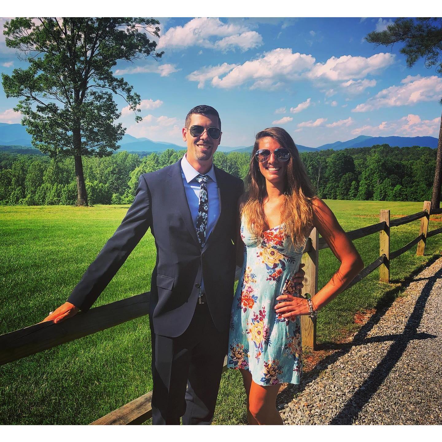 Quick escape from the beach to the beautiful Virginia mountains to celebrate a wedding in 2019!