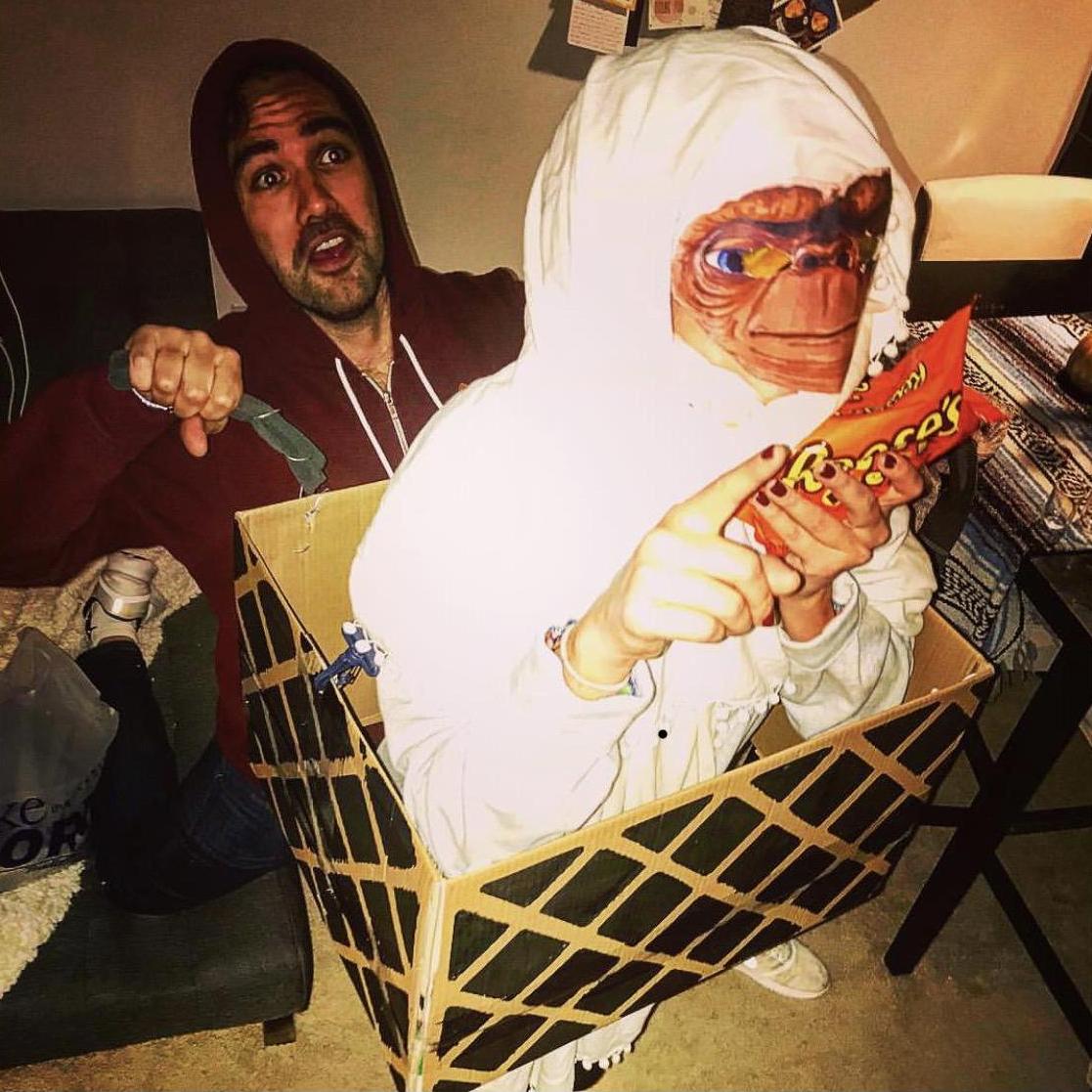 For our first Halloween, Franco took on the responsibility of hand-crafting a couple's costume with one condition: Lauren had to be ET. We received many compliments.