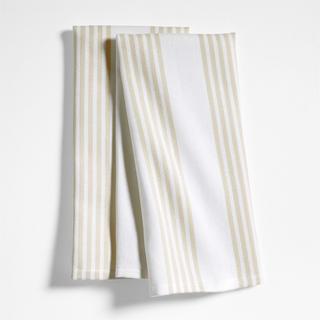 Cuisine Stripe Dish Towels, Set of 2