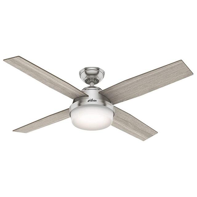 Hunter Fan Company 50284 Dempsey Ceiling Fan, 52, Brushed Nickel