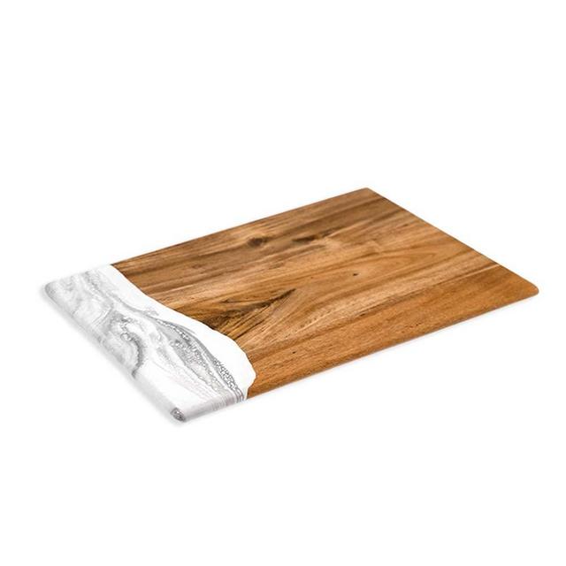 Lynn & Liana Designs Acacia Challah Boards, 18-inch Length, Marble