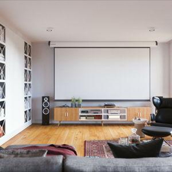 Elite Screens Manual B Series 120" diag. 4:3 black case Manual Wall/ Ceiling Mounted Projector Screen & Reviews | Wayfair