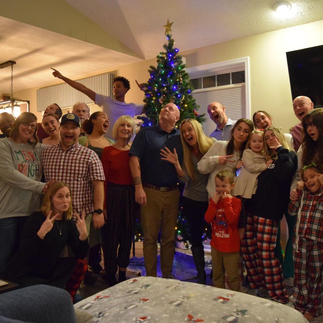 Meier family tree Christmas at our new house.