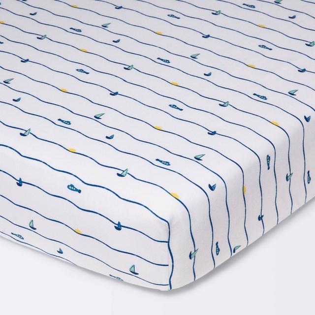 Fitted Crib Sheet Waves - Cloud Island™