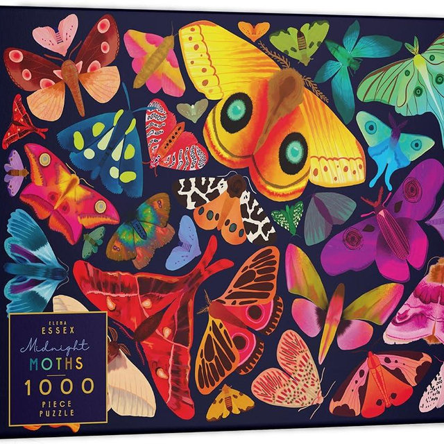 Elena Essex Puzzles for Adults 1000 Pieces (Midnight Moths (27x20 inches))