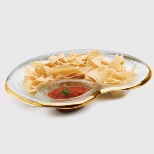 Annieglass ~ Roman Antique ~ 17 x 12 1/2' chip & dip bowl, Price $214.00 in Tupelo, MS from Elizabeth Clair's