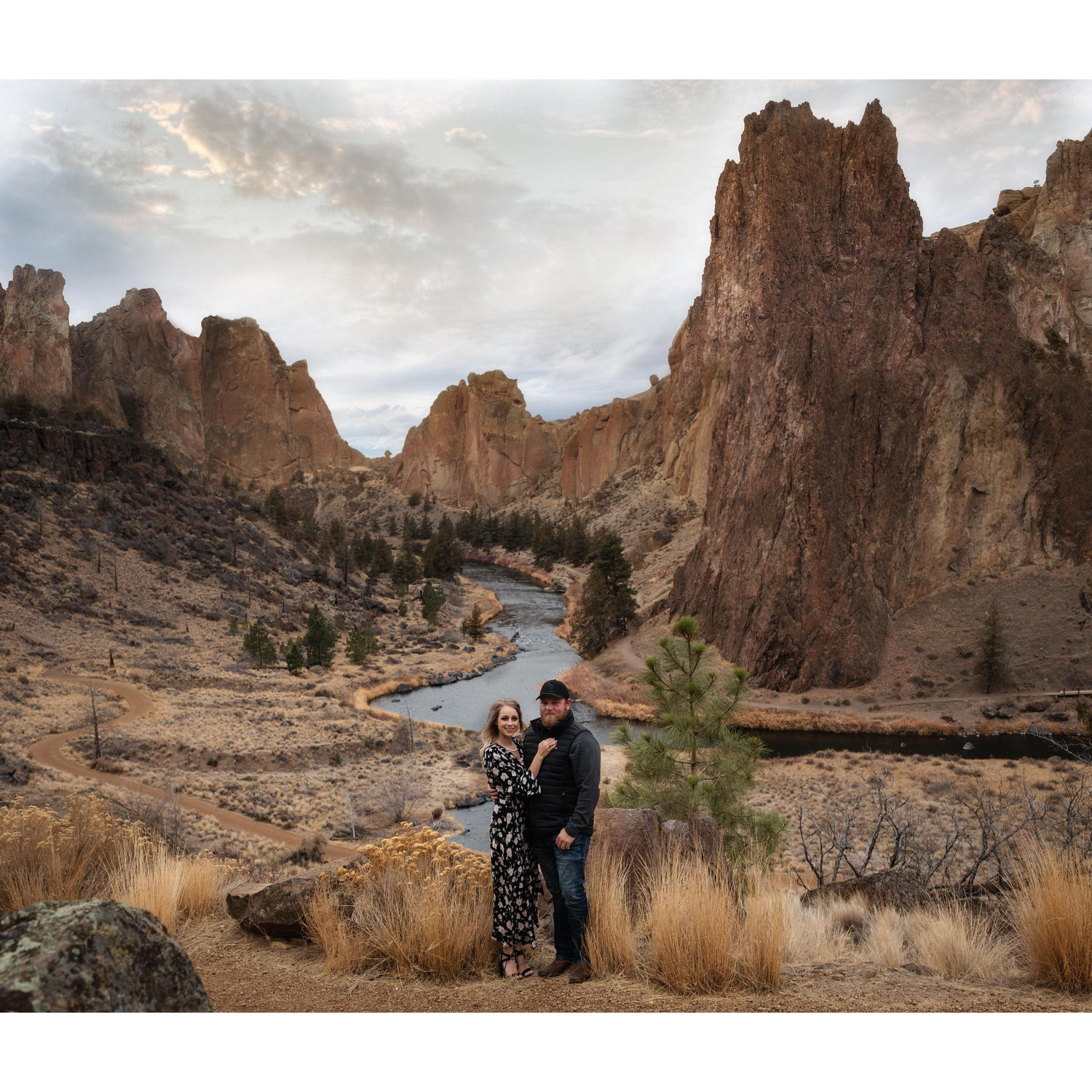 Our engagement photos at Smith Rock