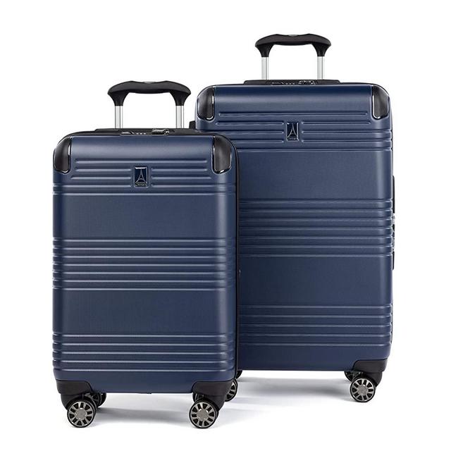 Travelpro Roundtrip Hardside Expandable Spinner Luggage, Navy Blue, 2-Piece Set (21/25)