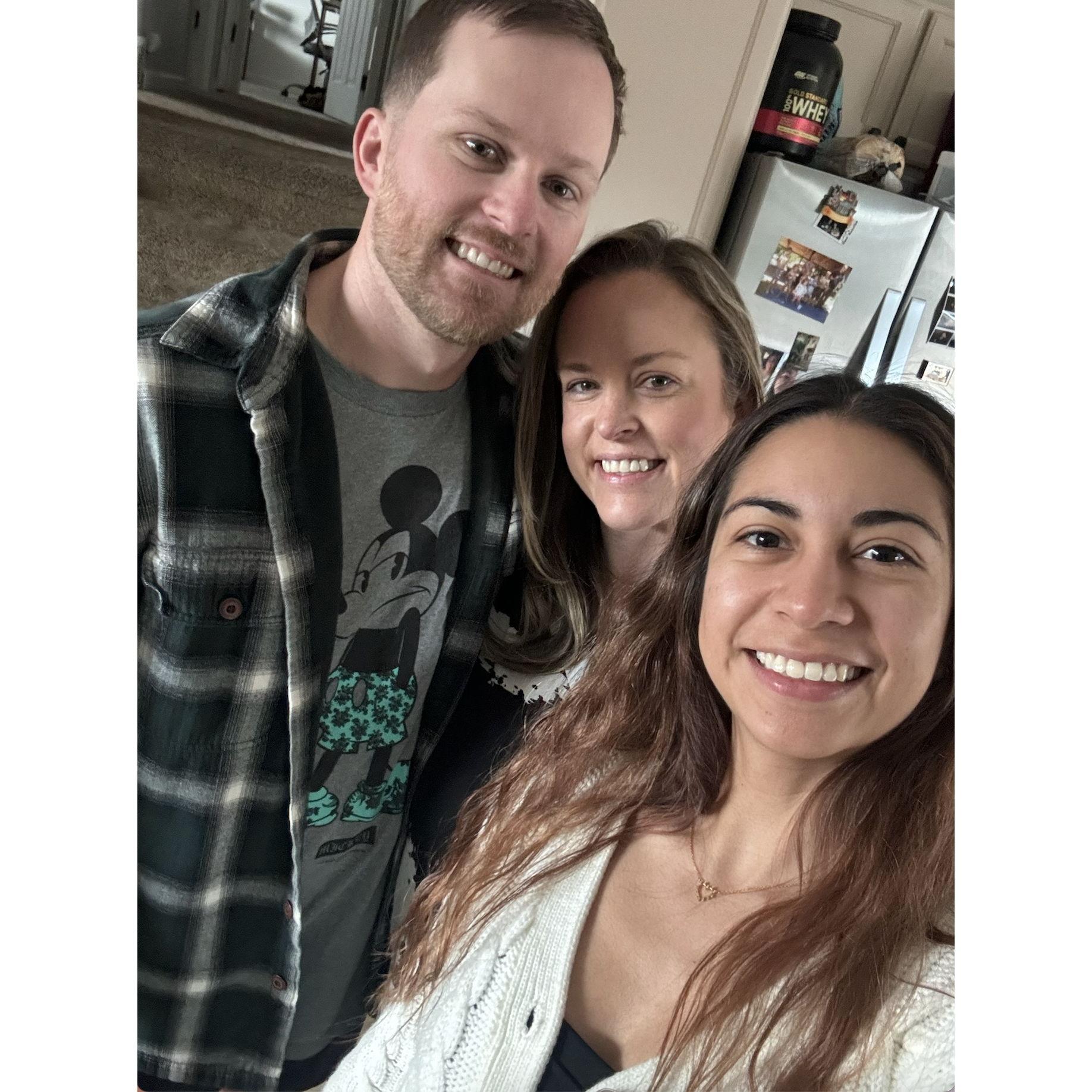 Kristin visiting for a weekend!