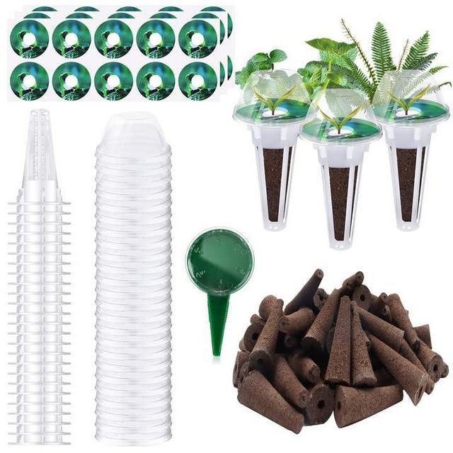 YBB 24 Sets Seed Pod Kit for Aerogarden, Hydroponics Grow Anything Kit Garden Seed Starting System Indoor Hydroponics Supplies with Seed Dispenser