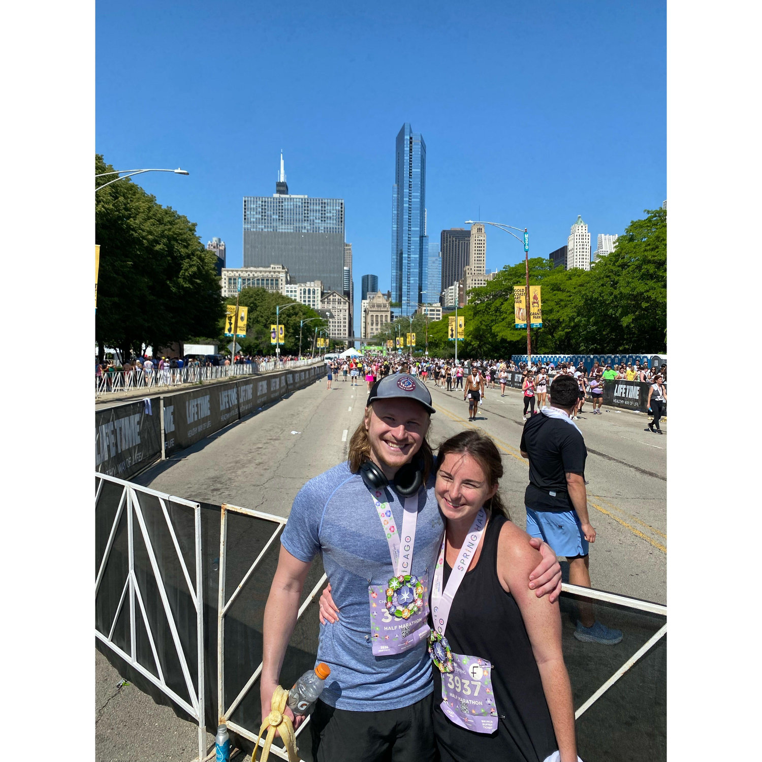 Our first (and last) half marathon together!