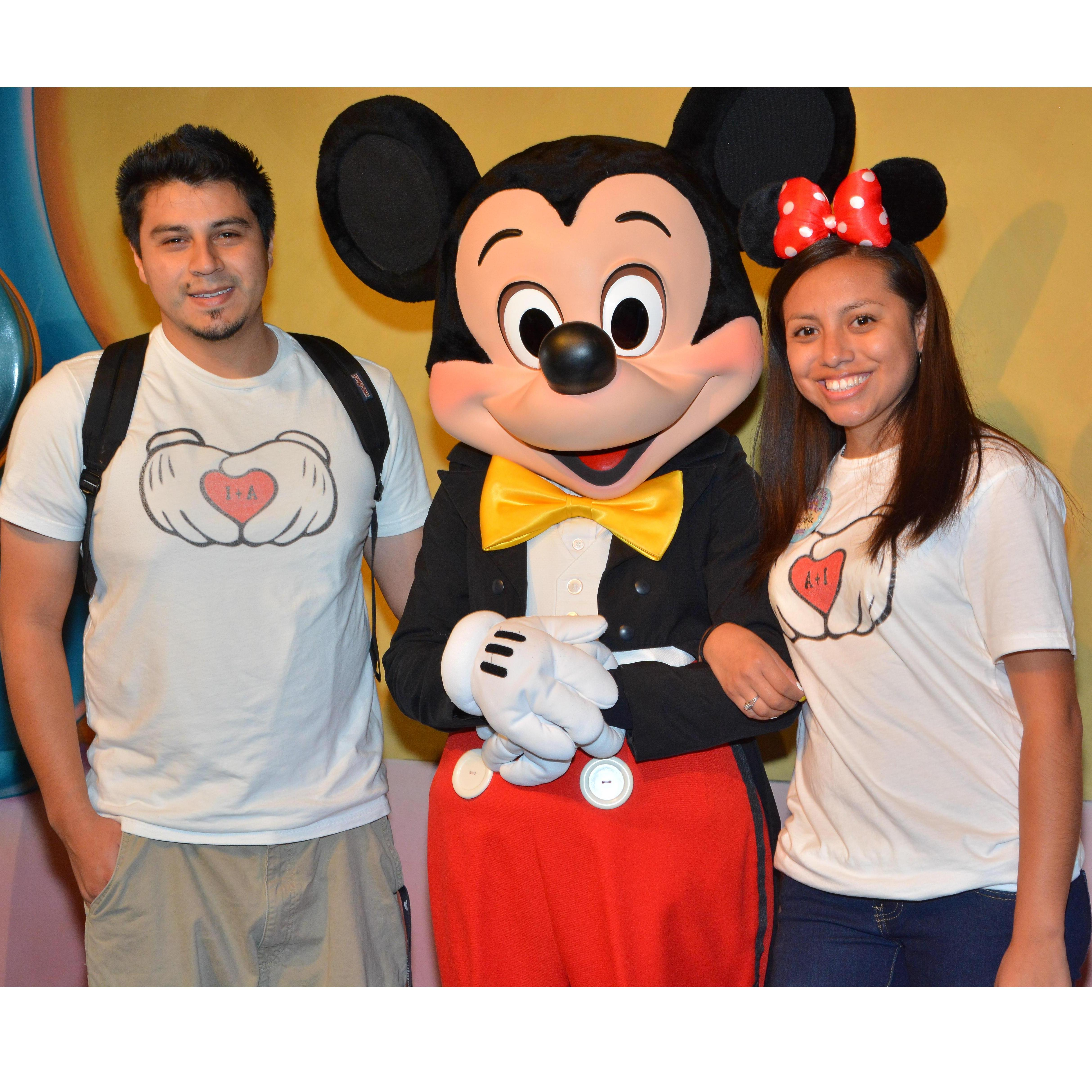 One of our favorite pictures with the one and only Mickey Mouse! Sorry, a lot of 2016 Disneyland pictures because we had annual passes. Of course we would!