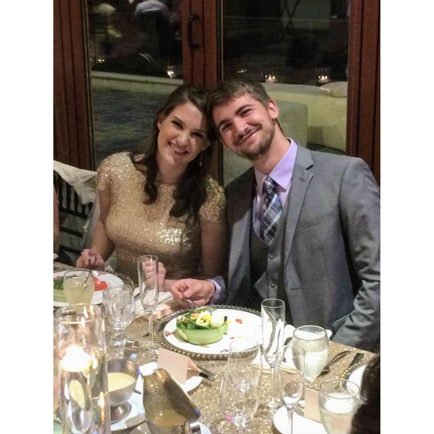 Our first wedding together as guests