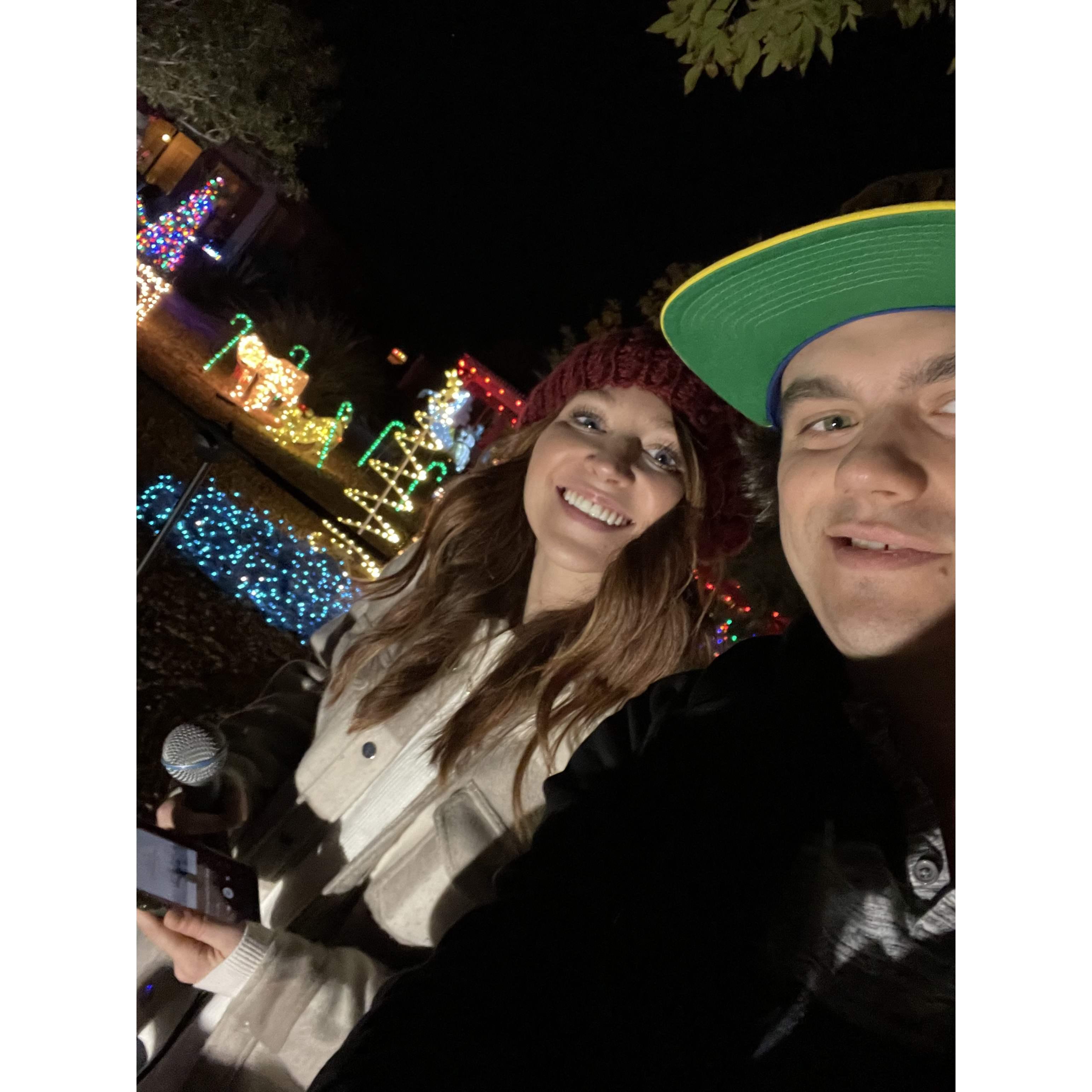 1. The Christmas gig. The night Janae gave the thank you card that "unpaused" us officially into motion.