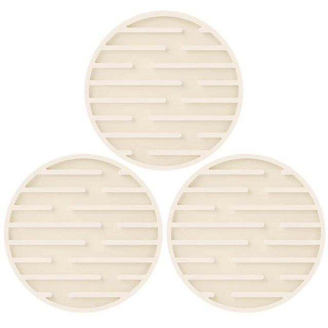 Armrouns Silicone Coasters for Drinks, Thickened Coasters Cup Mat, Heat Resistant 600℉ Non-Slip Coaster for Coffee Table, Kitchen, Bar