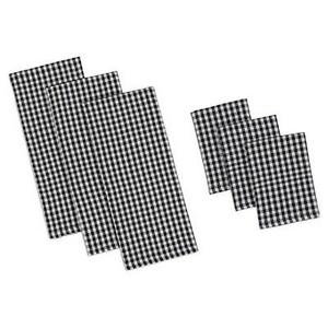 Check Heavyweight Dish towel dish cloth Set & (Set Of 3) - Design Imports