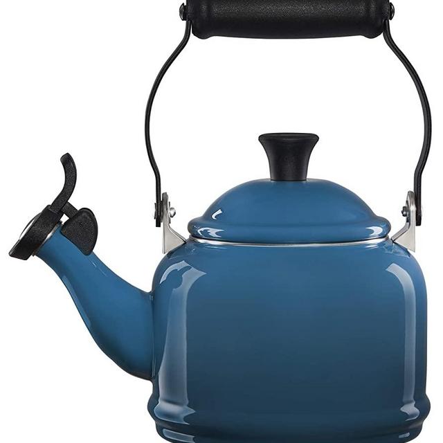 Le Creuset Enamel On Steel Demi Tea Kettle, 1.25 qt., Deep Teal