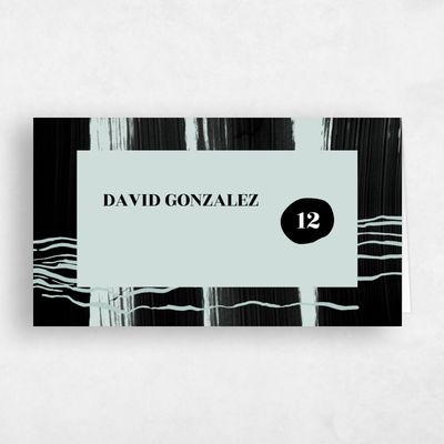 Seafoam, Blue Wedding Place Card - Braunfels