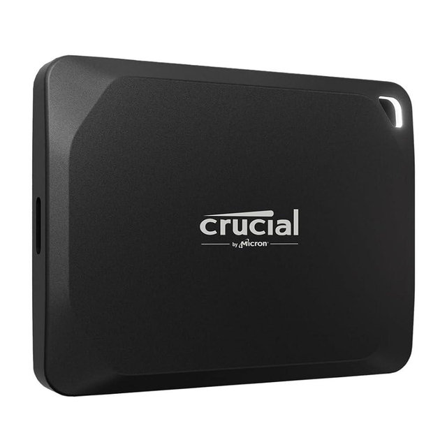 Crucial X10 Pro 2TB Portable SSD, Up to 2100MB/s Read, 2000MB/s Write, USB 3.2 USB-C, External Solid State Drive, Durable Storage for PC & Mac, for Professional Creators, Black - ‎CT2000X10PROSSD902