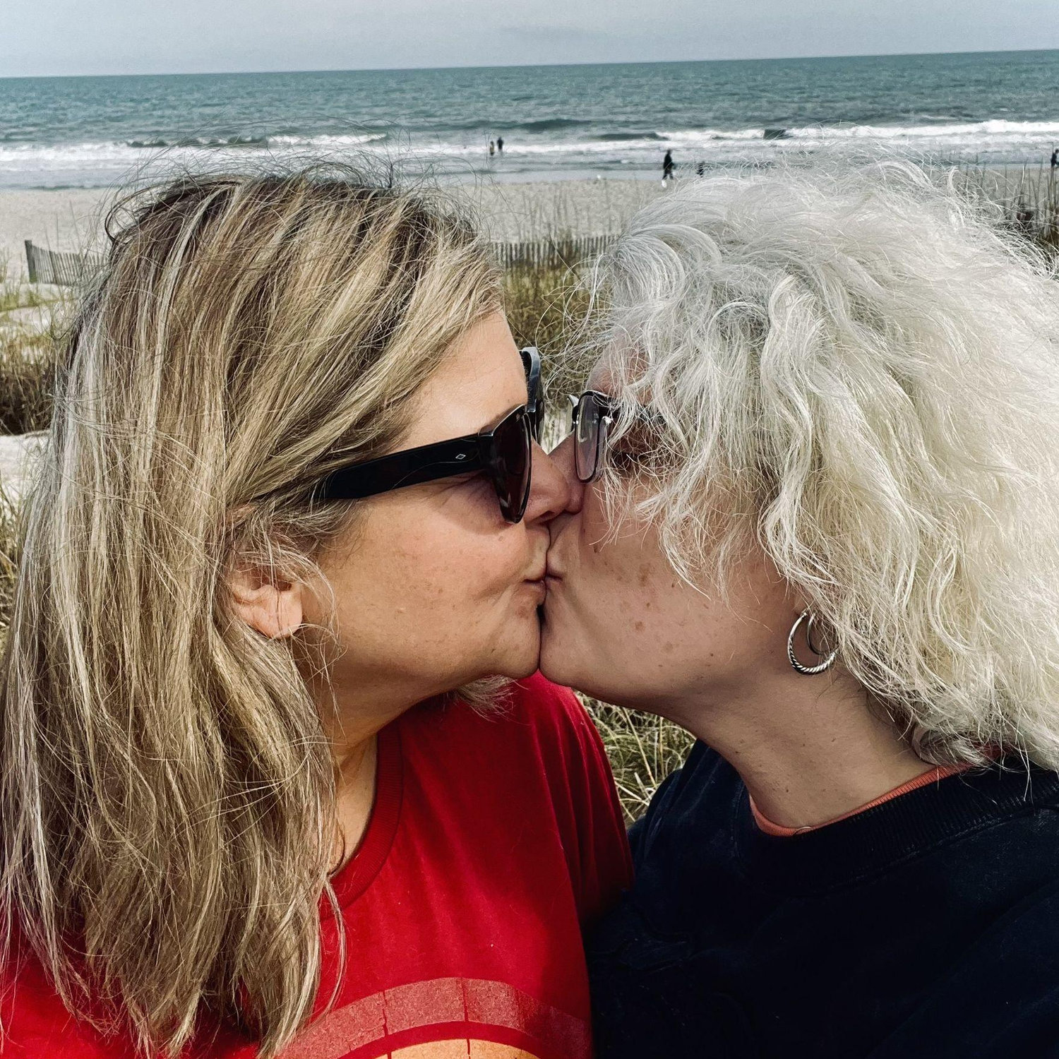 Okay okay. It might seem mushy, but this is in Myrtle Beach, and we were still getting used to the fact that the world accepts us. What a relief. We love you all! Thank you for loving us!