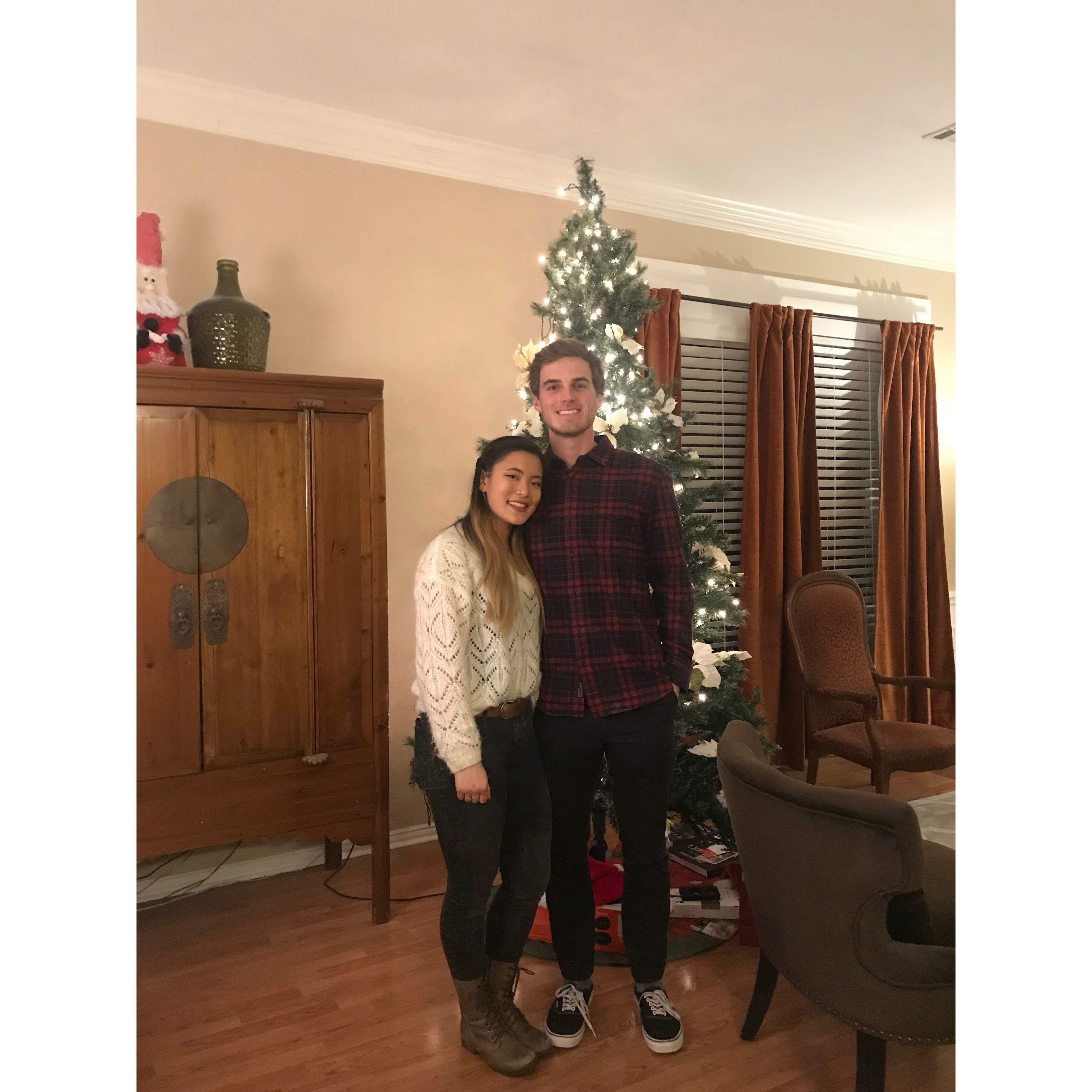 Our first Christmas together in Plano, TX