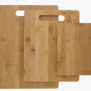 Sachar 3-Piece Bamboo Cutting Board Set - Eco-Friendly Chopping, Charcuterie, and Serving Boards