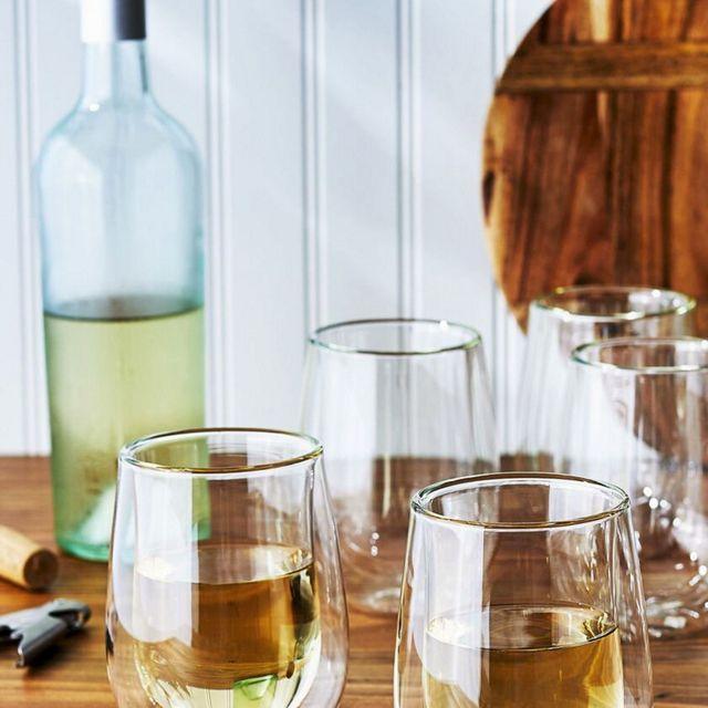 ZWILLING Sorrento 2-pc Double-Wall Stemless White Wine Glass Set