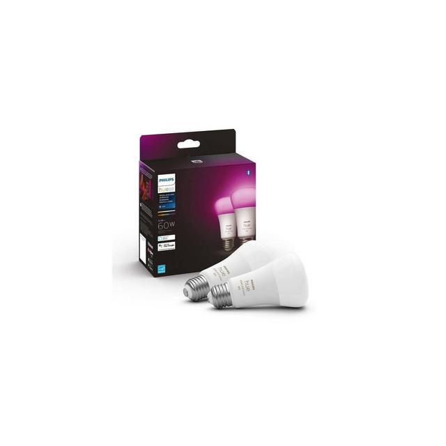 2pk Philips Hue A19 60W Light Bulbs