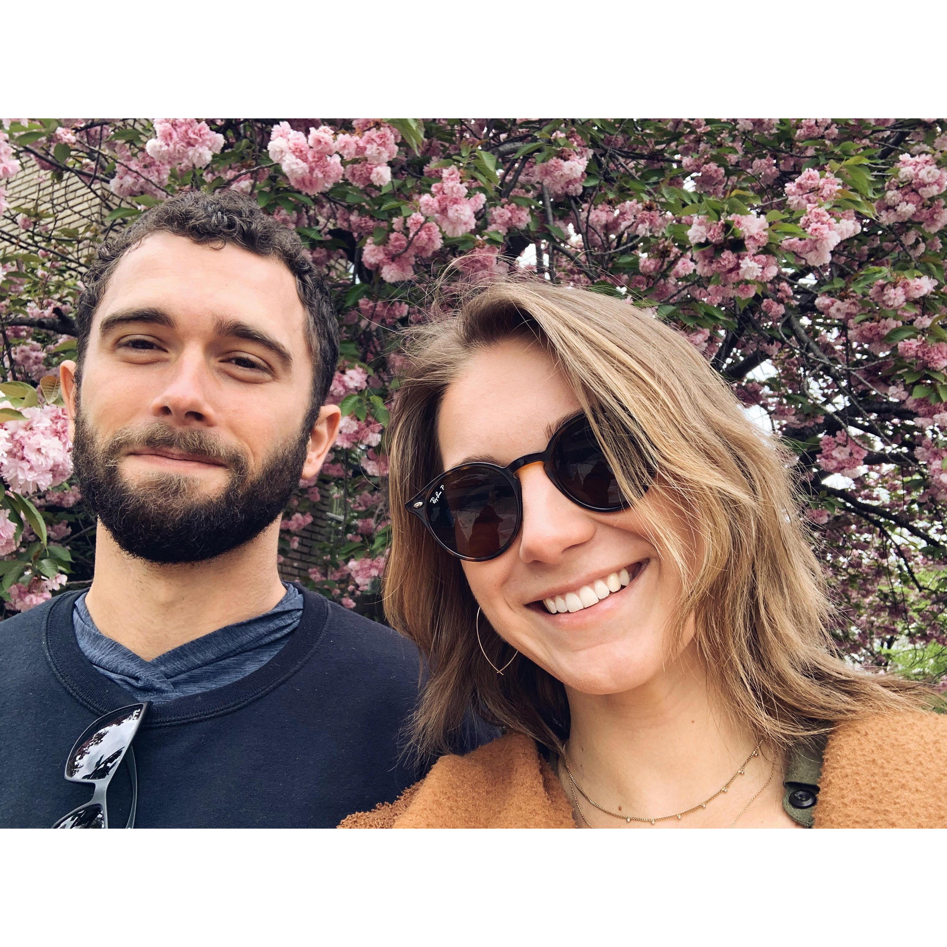April 2021 - Trip to DC toward the end of our post-bac year at Bryn Mawr. Despite the deceiving background, we sadly missed the “peak bloom” of the famous DC cherry blossoms 😔
