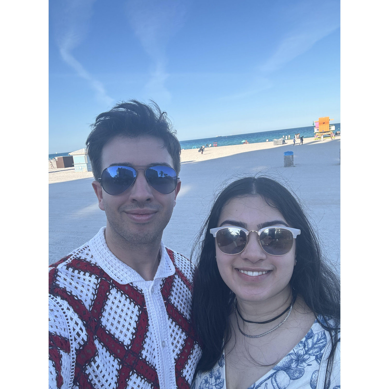 Selfies at the beach (Miami Beach), are our thing!