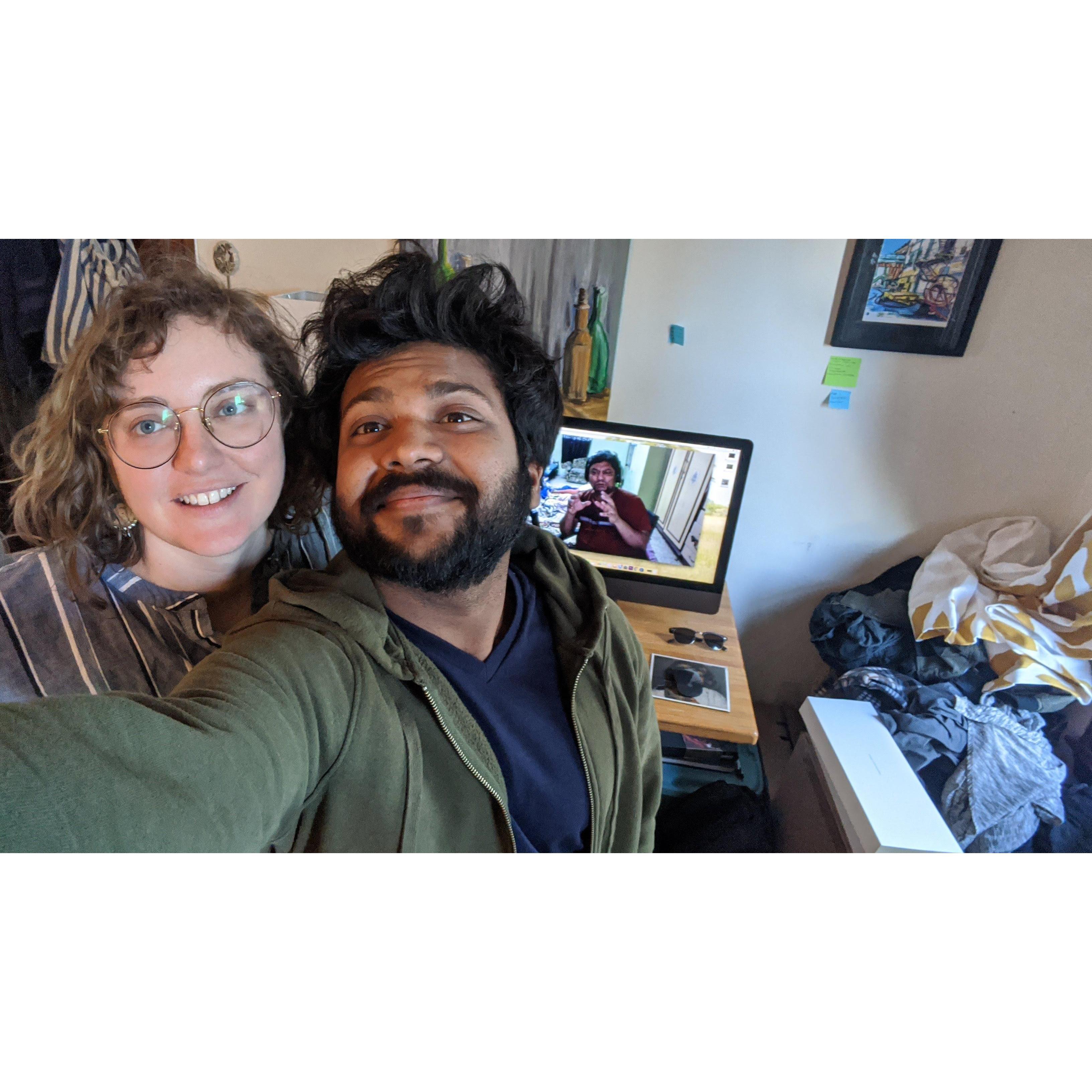 Work from home: film strategy session with Dakxin!