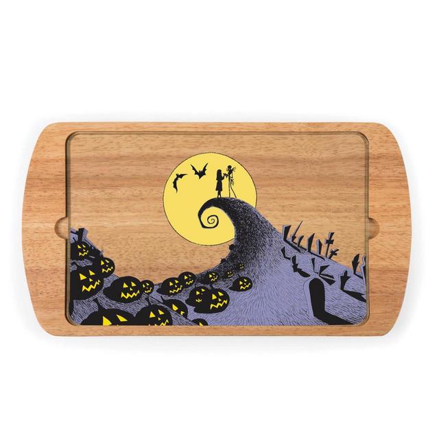 Picnic Time® Billboard Nightmare Before Christmas Jack & Sally Serving Tray in Brown