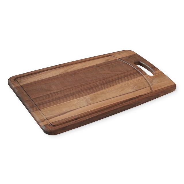 Williams Sonoma Walnut Handled Prep Board, 19" x 14"