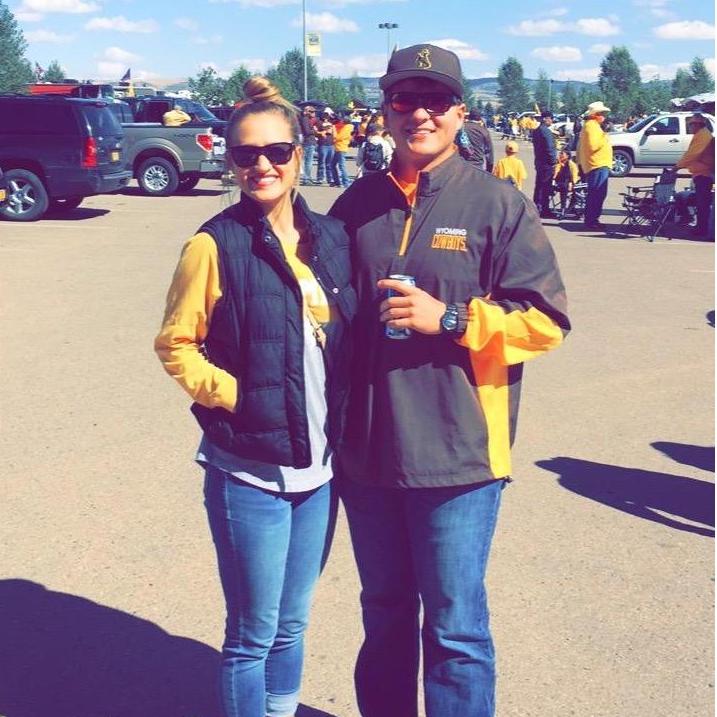 Tailgating before a football game in Laramie, WY