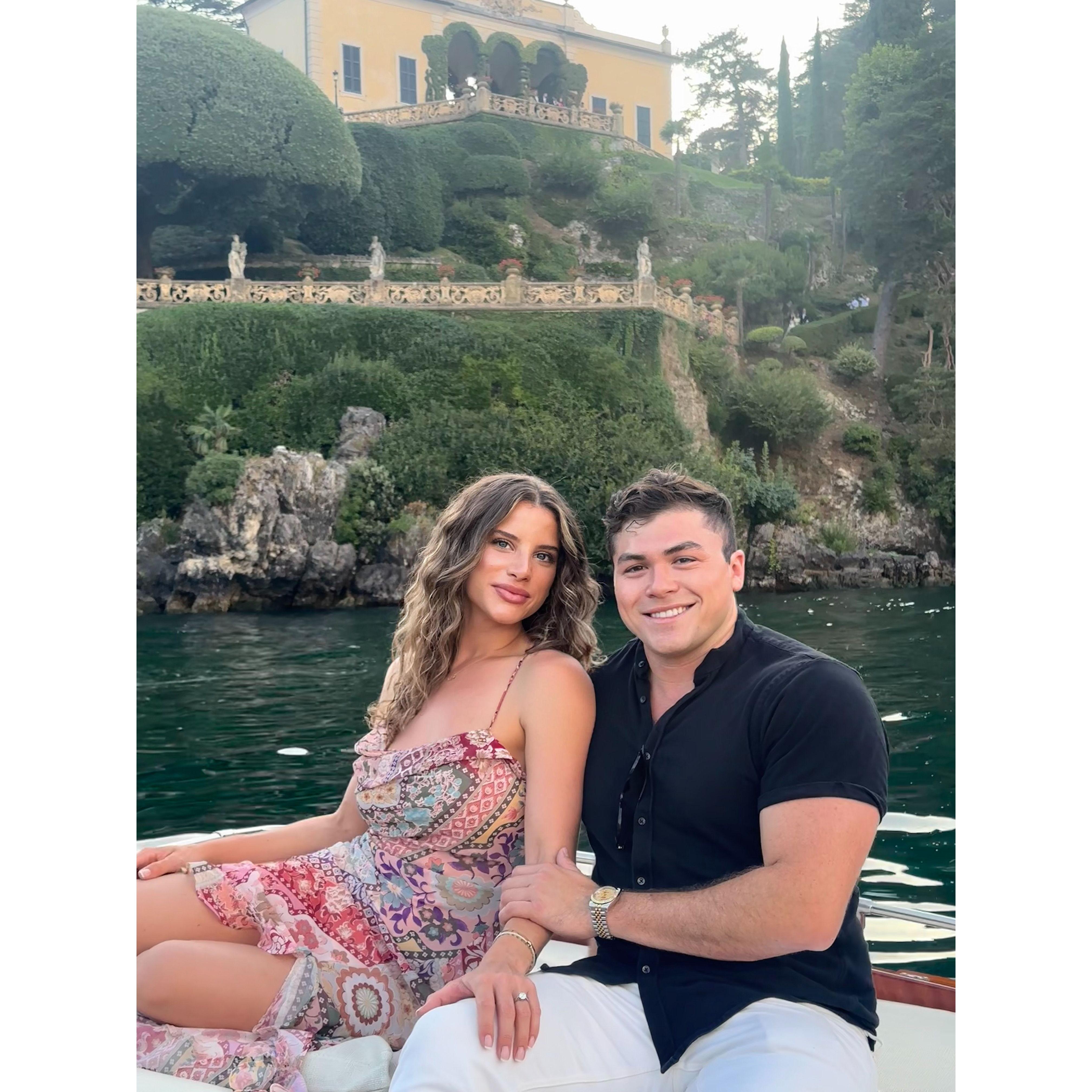8/17/24 Boat ride to dinner, somewhere between a dream and Lake Como.
