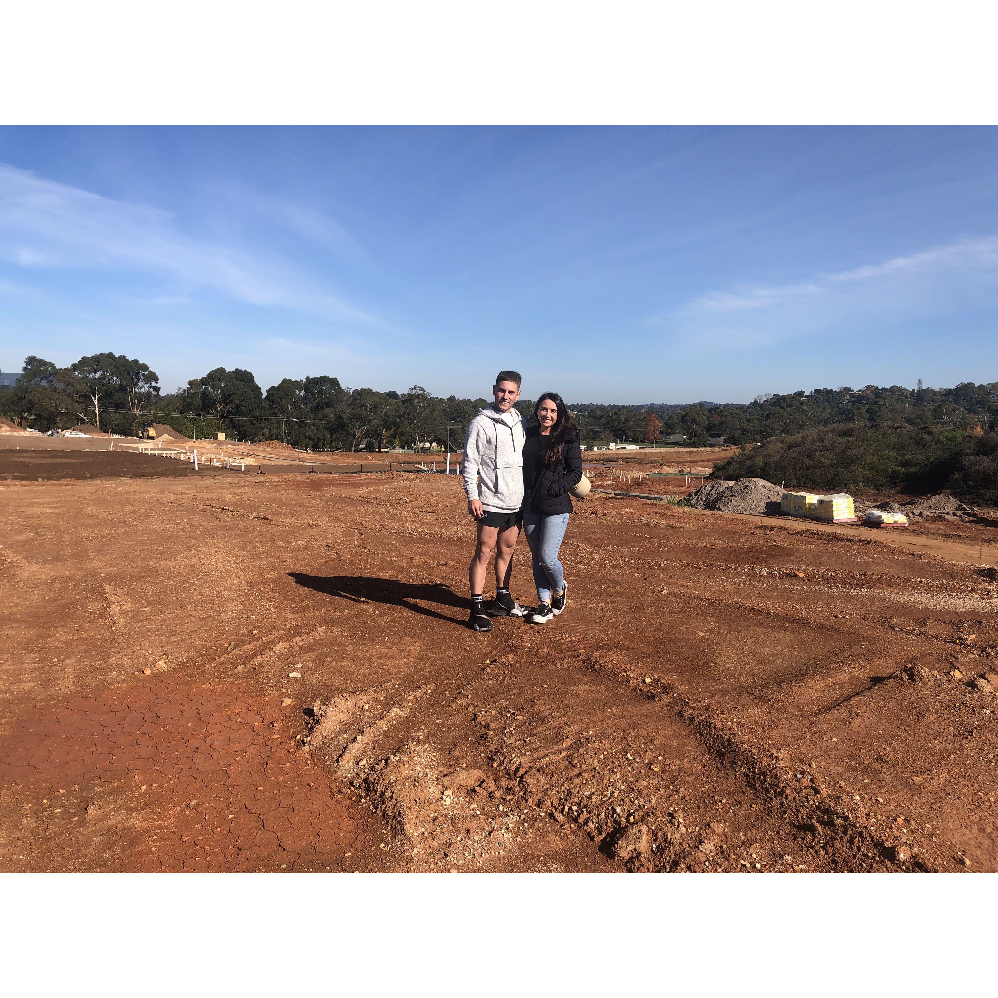 May 2021 purchasing our block of land in Kinley